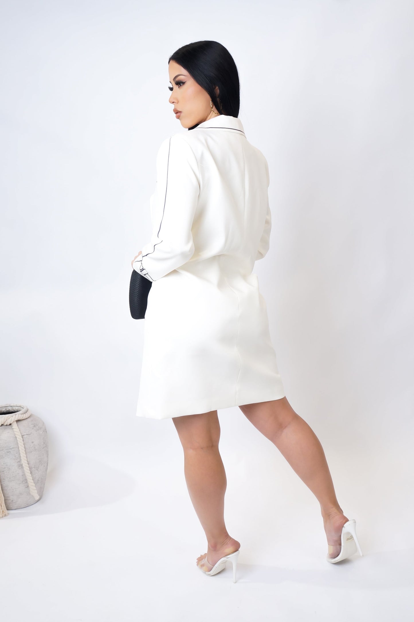 Perfection Blazer - White By Tix Design Studio