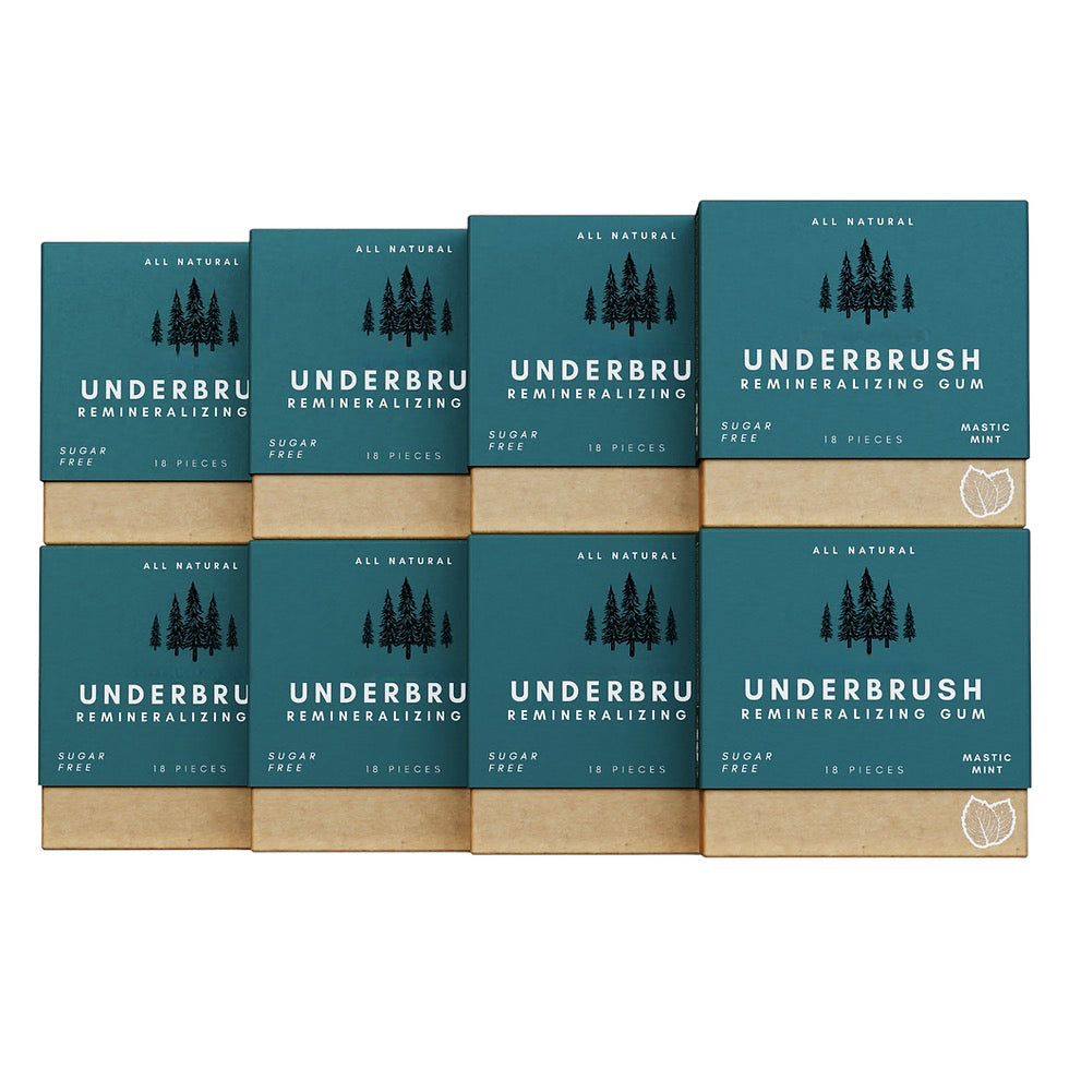 Underbrush Remineralizing Chewing Gum with Nano-Hydroxyapatite