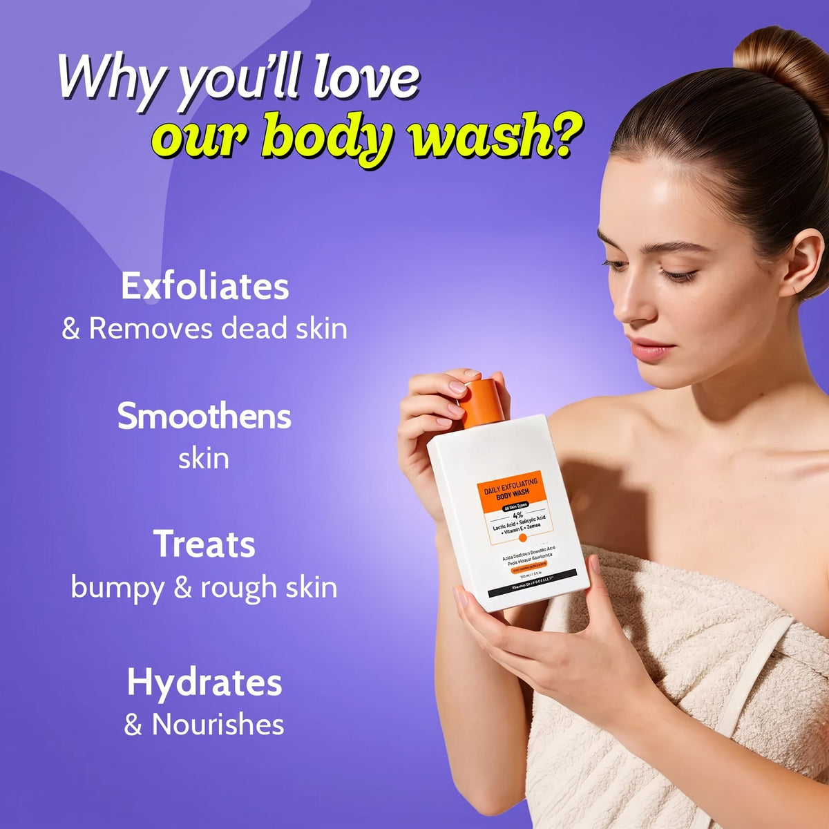 Body Refining Combo with Vitamin C and AHAs for Dark Spots and Bumps