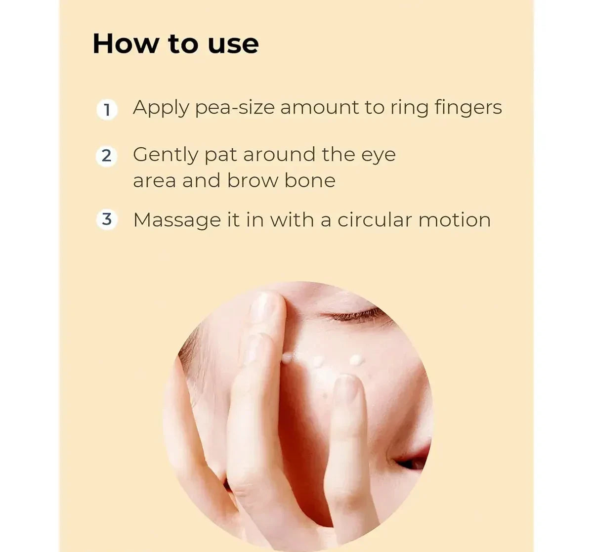 Advanced Snail Peptide Eye Cream with Niacinamide for Dark Circles