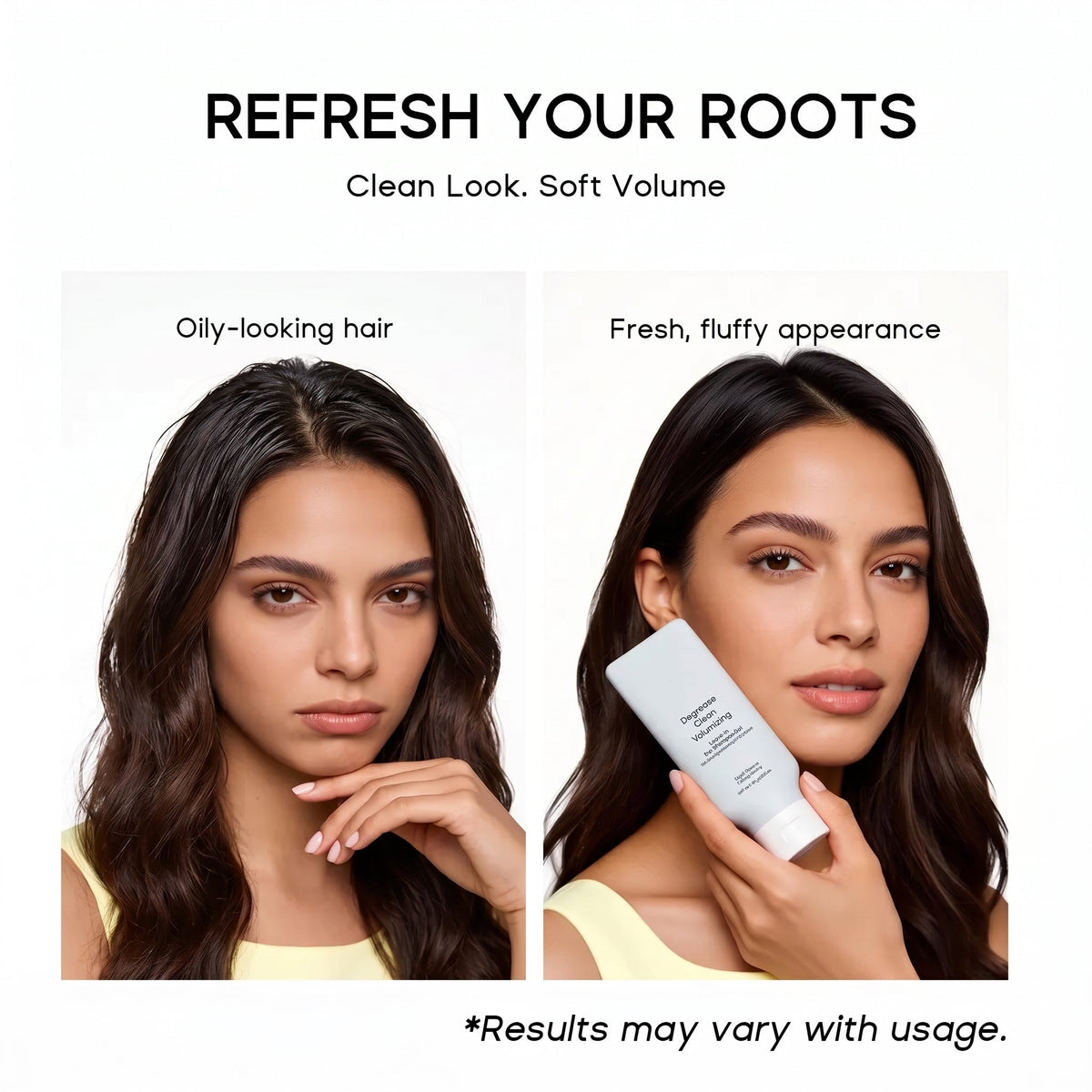 Leave-in Dry Shampoo Gel with Hyaluronic Acid for Oil Control