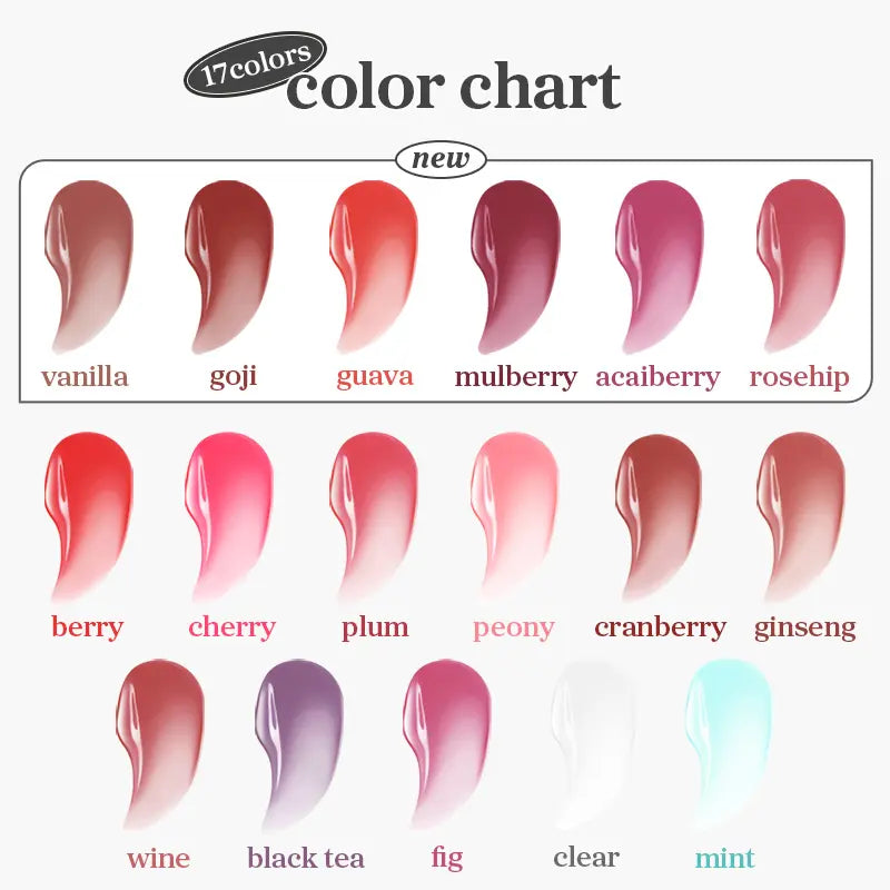 Korean Apple Lip Oil and Lip Stain, Glossy, Tinting, Long-Lasting