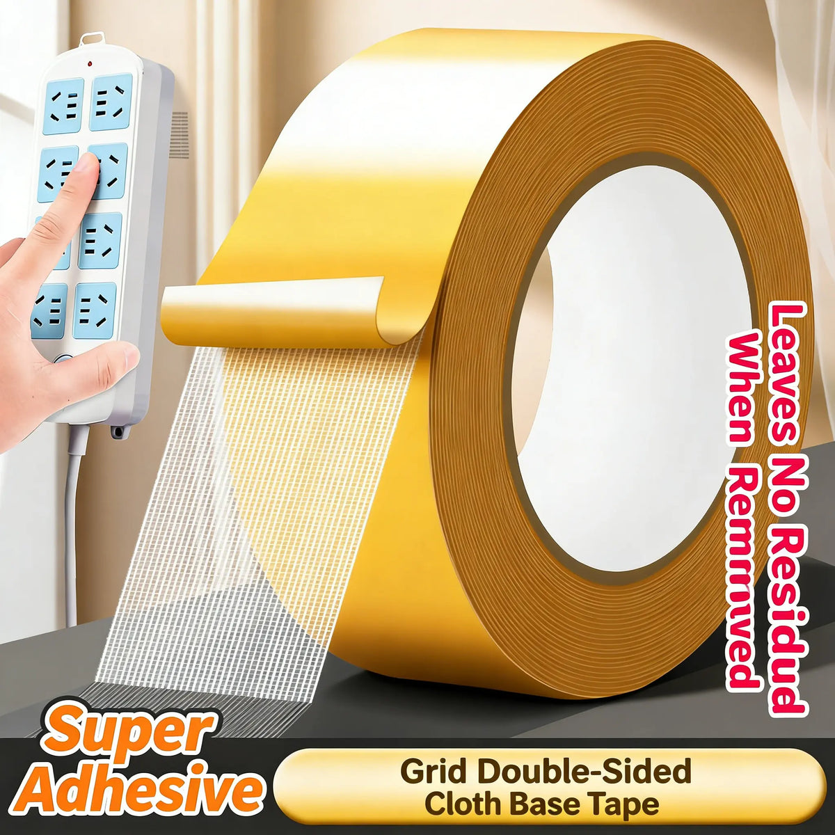 Heavy-Duty Removable Double-Sided Tape