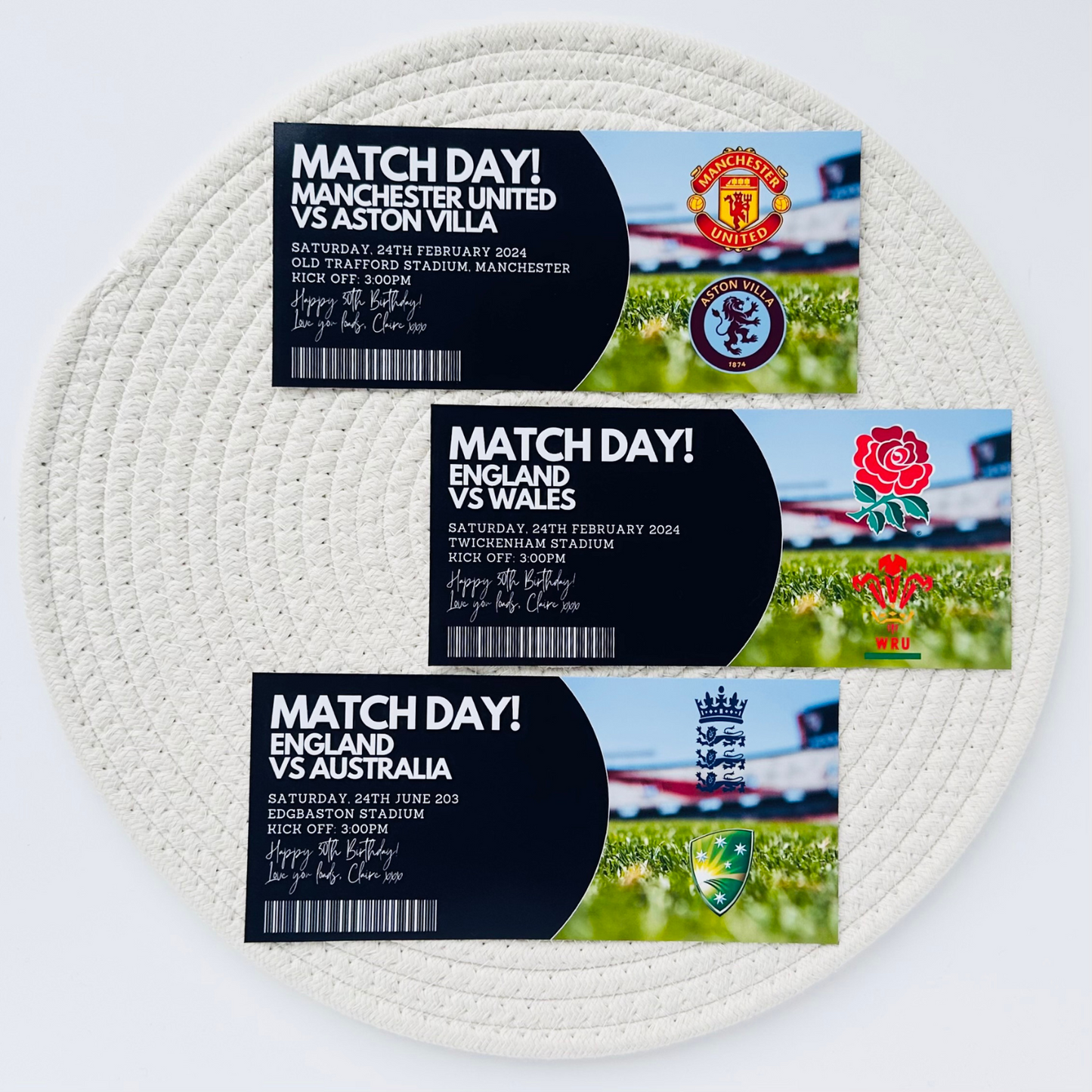 Match Day Gifting/Memento Ticket