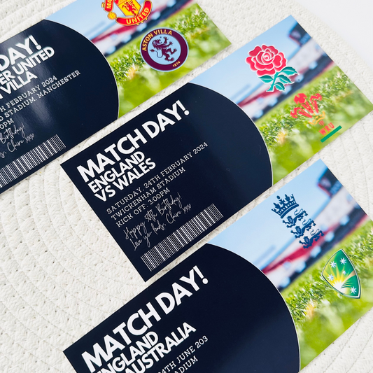 Match Day Gifting/Memento Ticket