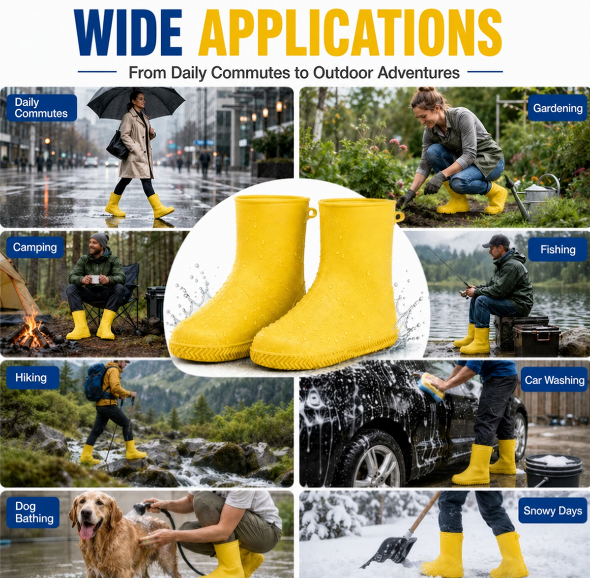 Waterproof Anti-Slip Rain Shoe Covers