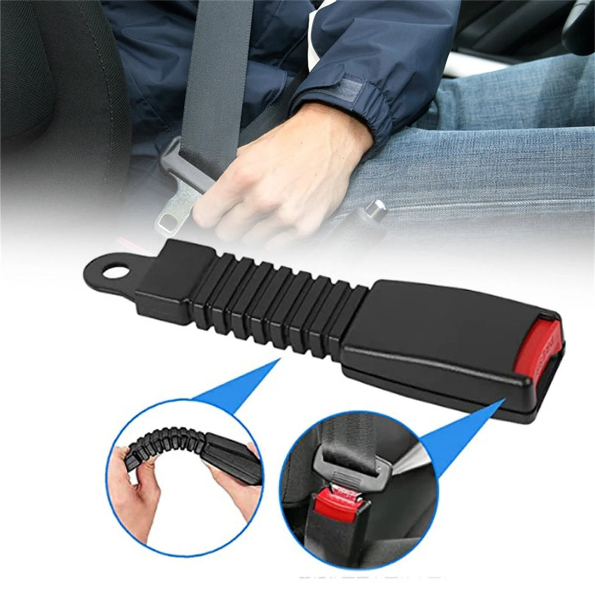 Adjustable Seat Belt Extender for Car Safety Comfort