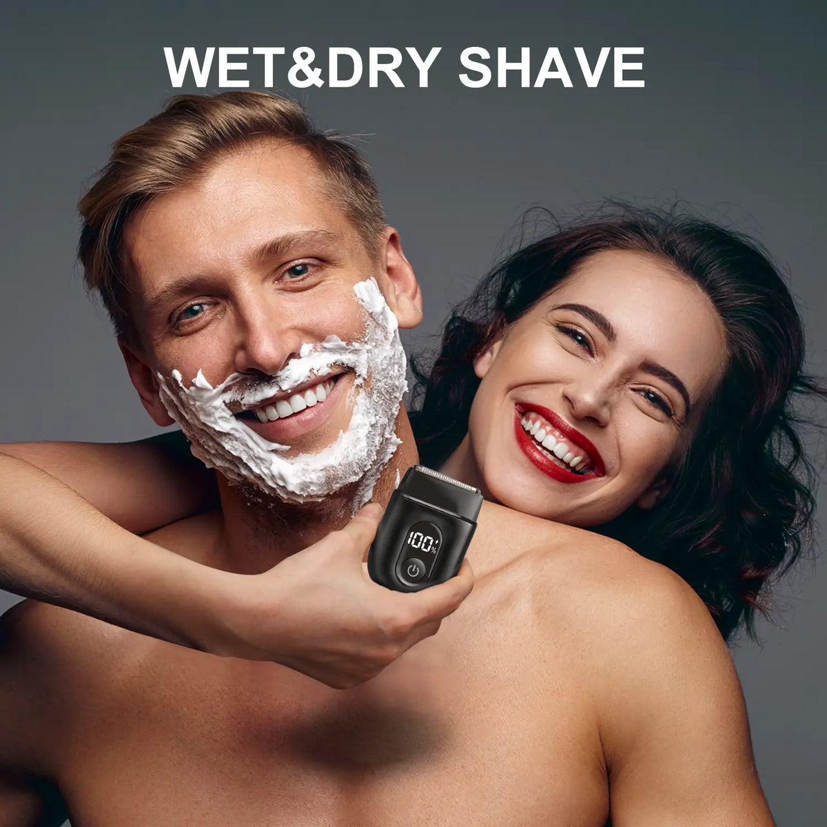 Mini Electric Razor for Men & Women, 3 Blade Heads, IPX7 Waterproof
