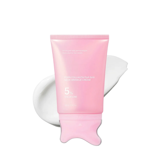 PDRN Collagen Gua Sha Neck Wrinkle Cream for Wrinkles, Firming & Fine Lines
