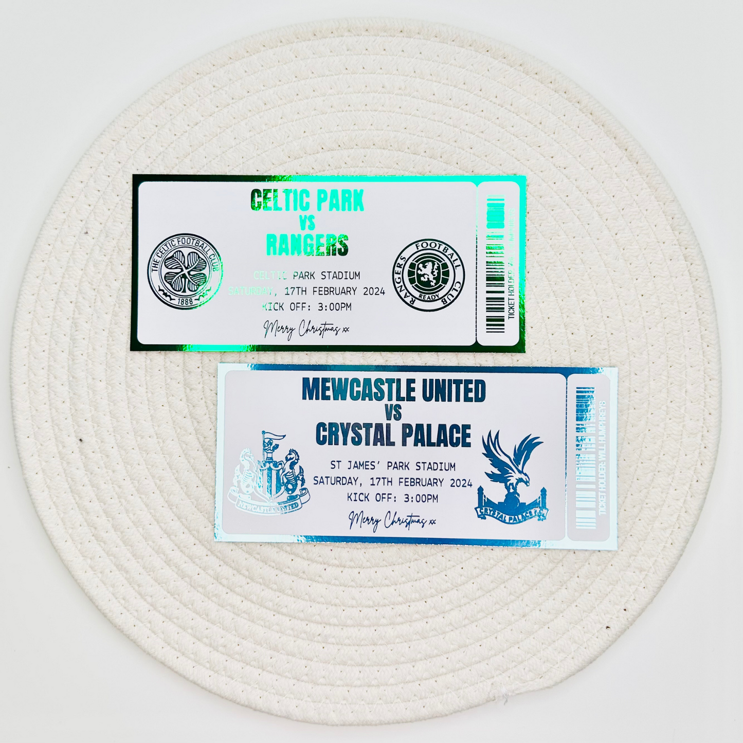 Football Gifting/Memento Foiled Ticket