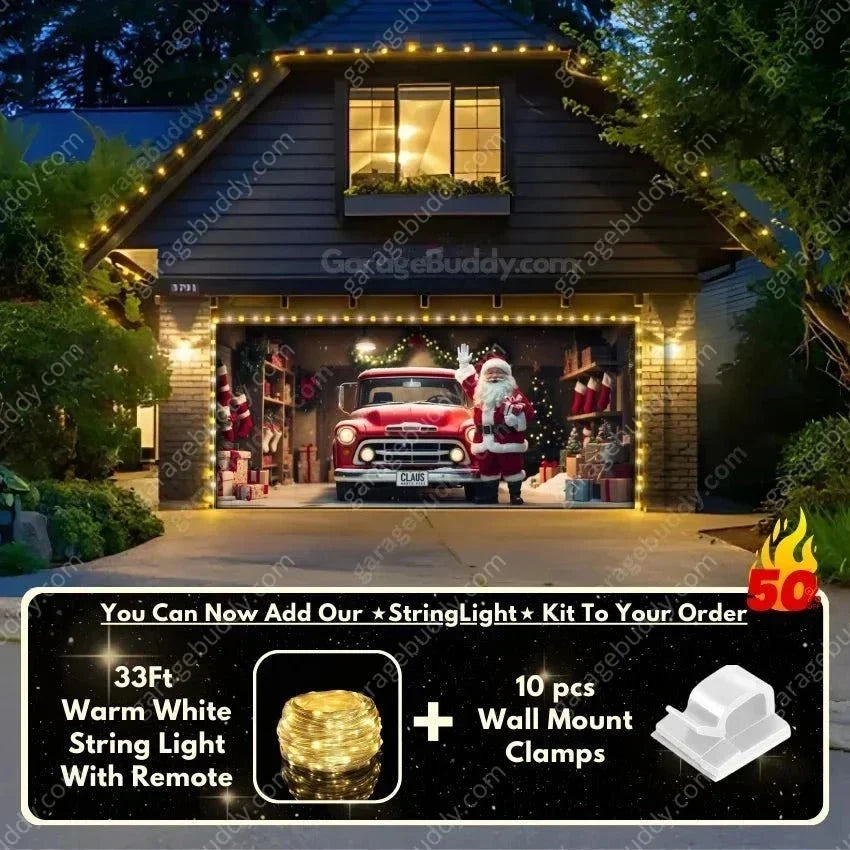 Santa's Garage Door Cover