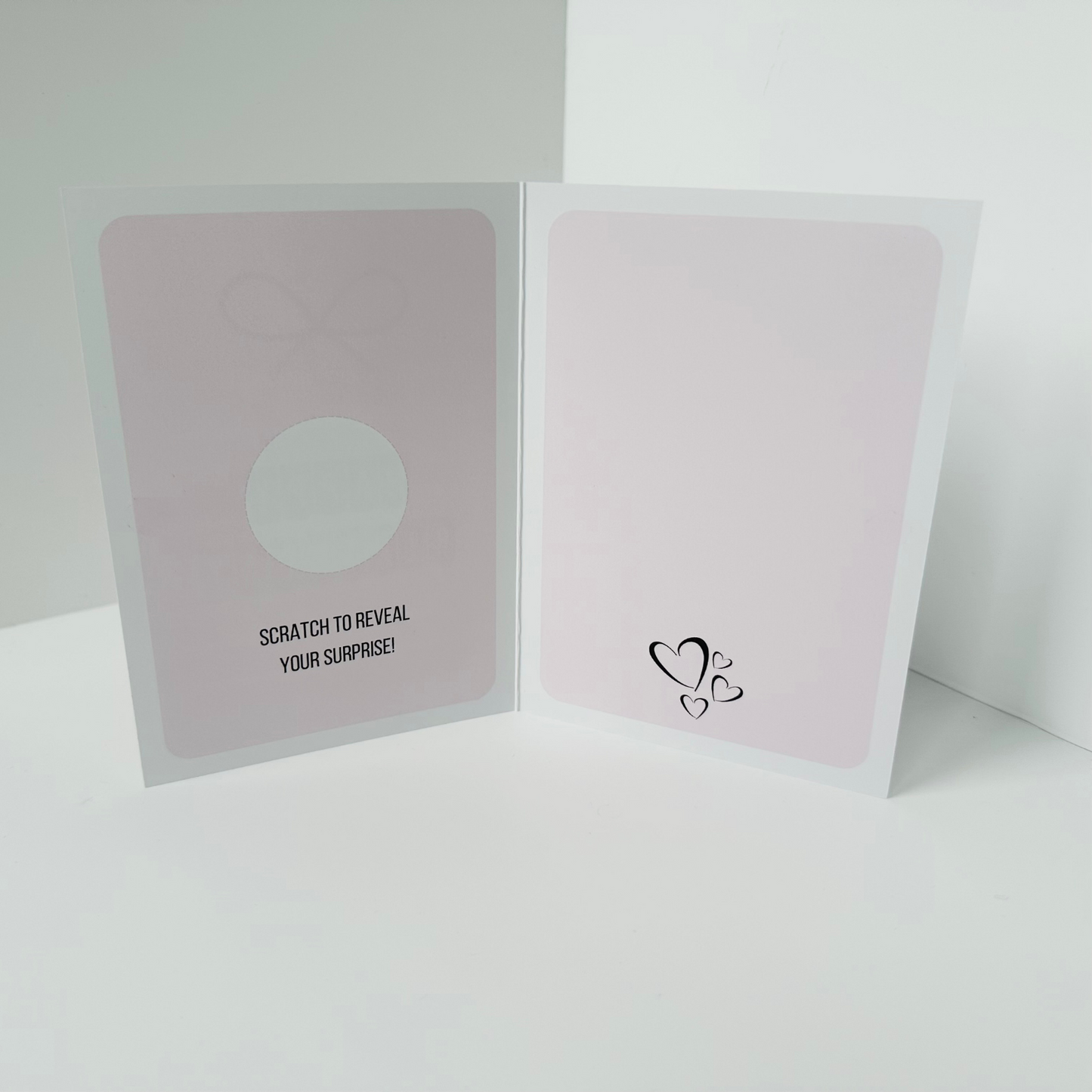 Birthday Rose Gold Foiled DIY Scratch Reveal Card - Pink Present