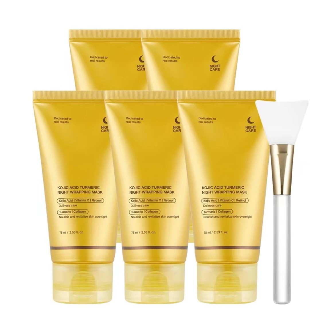 Kojic Acid & Turmeric Overnight Peel-Off Mask with Vitamin C & Retinol
