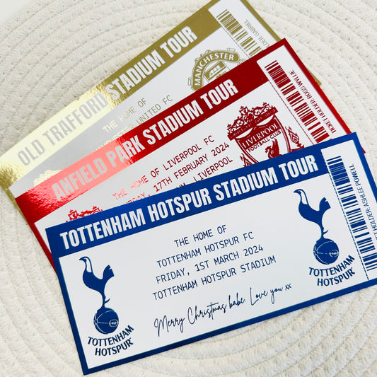 Stadium Tour Gifting/Memento Foiled Voucher