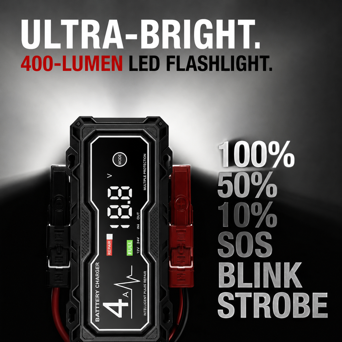 Portable Car Jump Starter for Petrol & Diesel