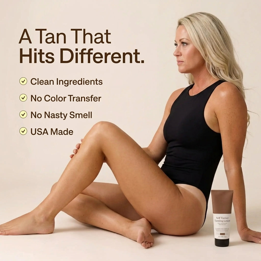 Self Tanner Body Lotion with Coconut Oil and Shea Butter, Streak-Free