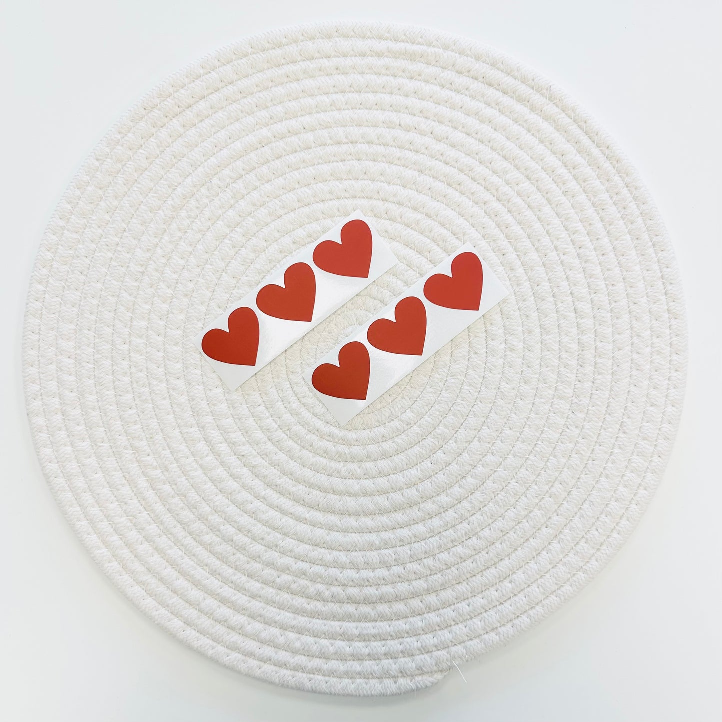 Heart 3.5cm Scratch-Off Sticker (Red) - Pack of 50