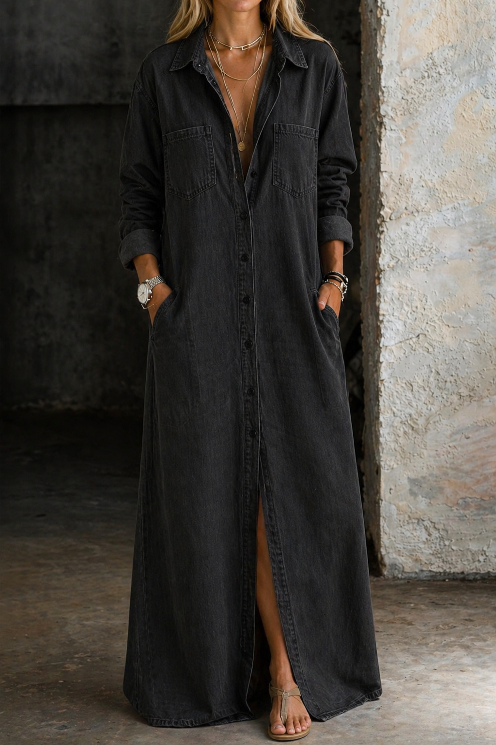 Button-Down Dress