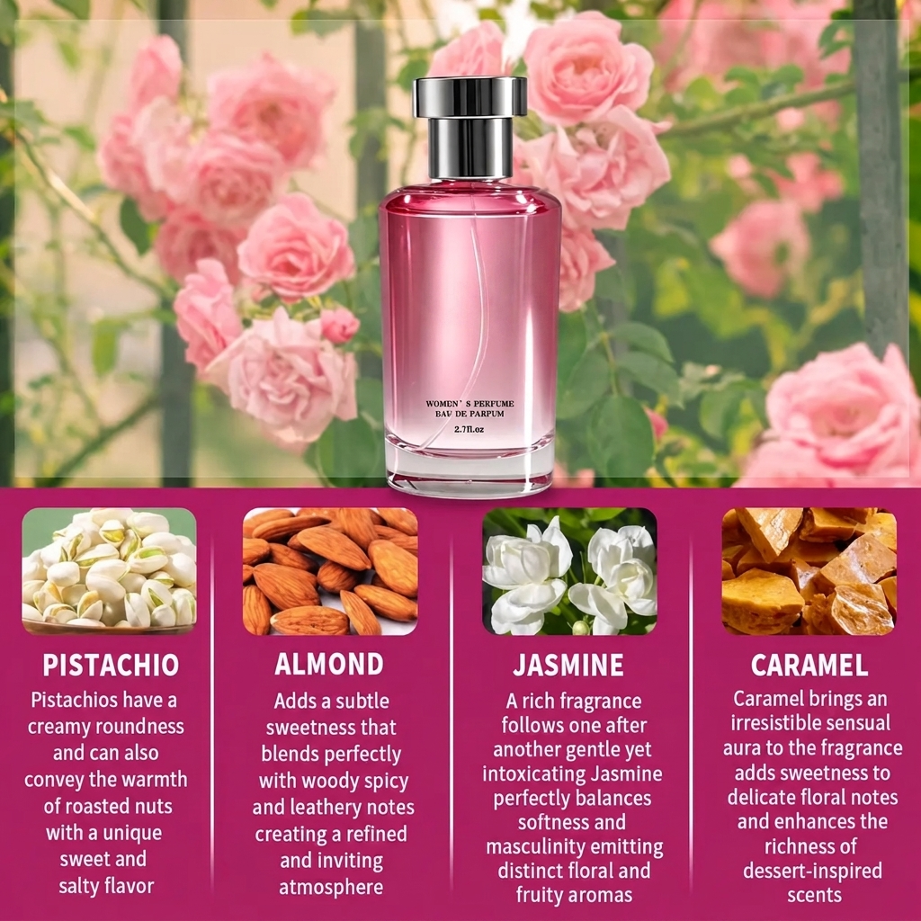 Long-Lasting Vanilla Caramel Gourmand Eau de Parfum for Women