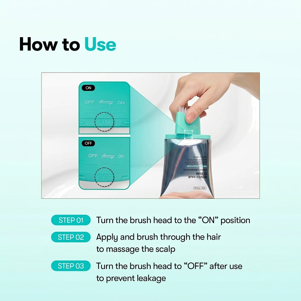 PDRN Reedle Shot Hair Brush Serum with Caffeine for Fuller-Looking Hair