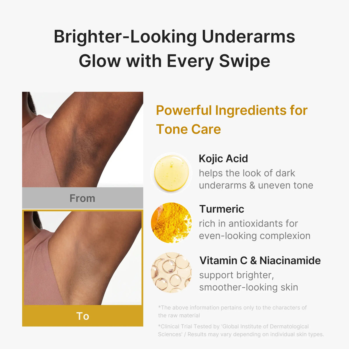 Deodorant Vanilla & Pistachio with Kojic Acid & Turmeric, 24H Odor Control