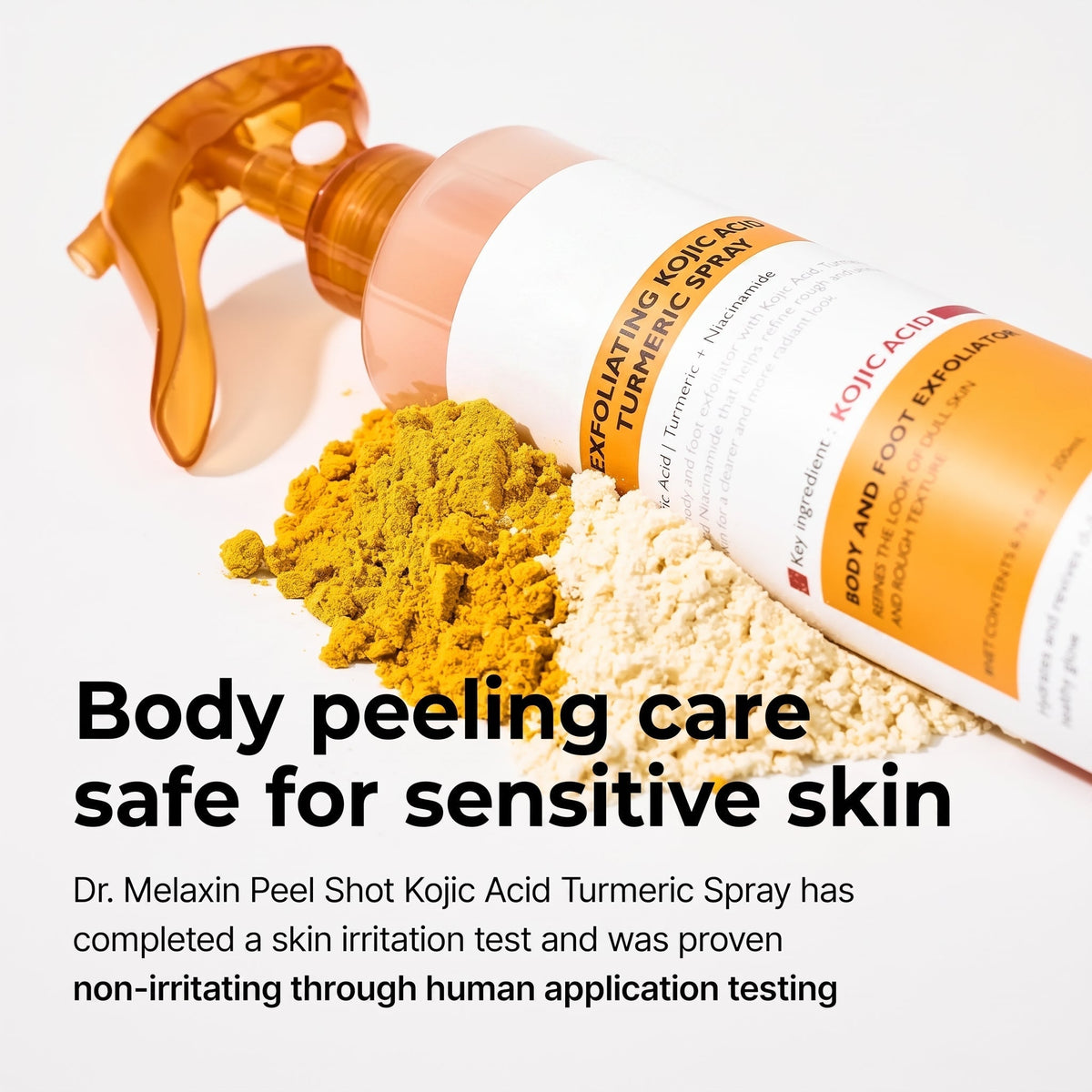 Kojic Acid Turmeric Body Spray for Dark Spots and Rough Texture