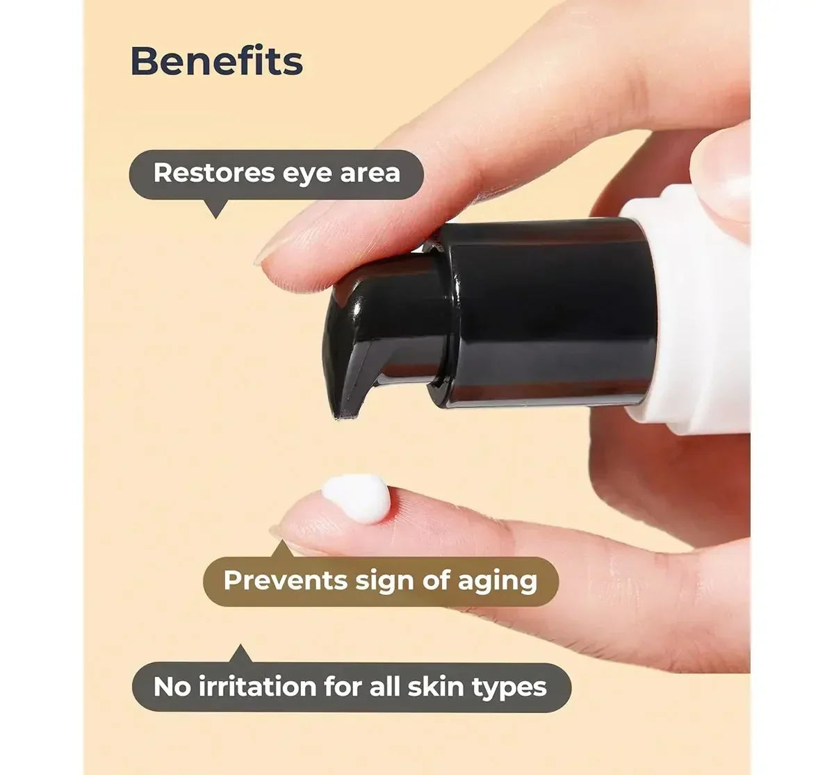 Advanced Snail Peptide Eye Cream with Niacinamide for Dark Circles