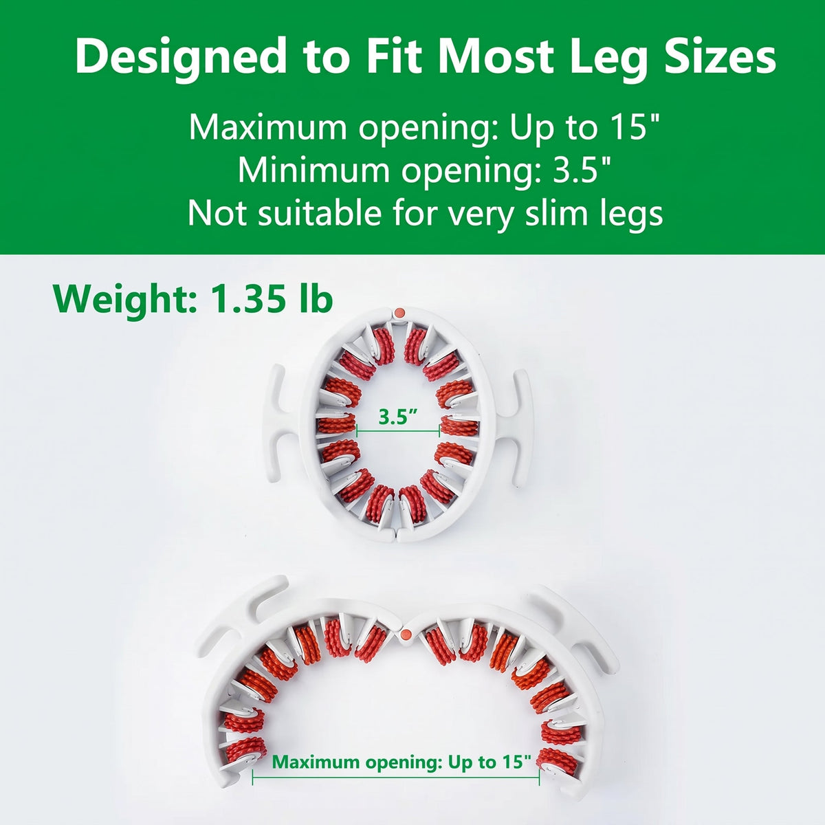 Manual Push-Pull Roller for Thigh, Calf & Waist Massage