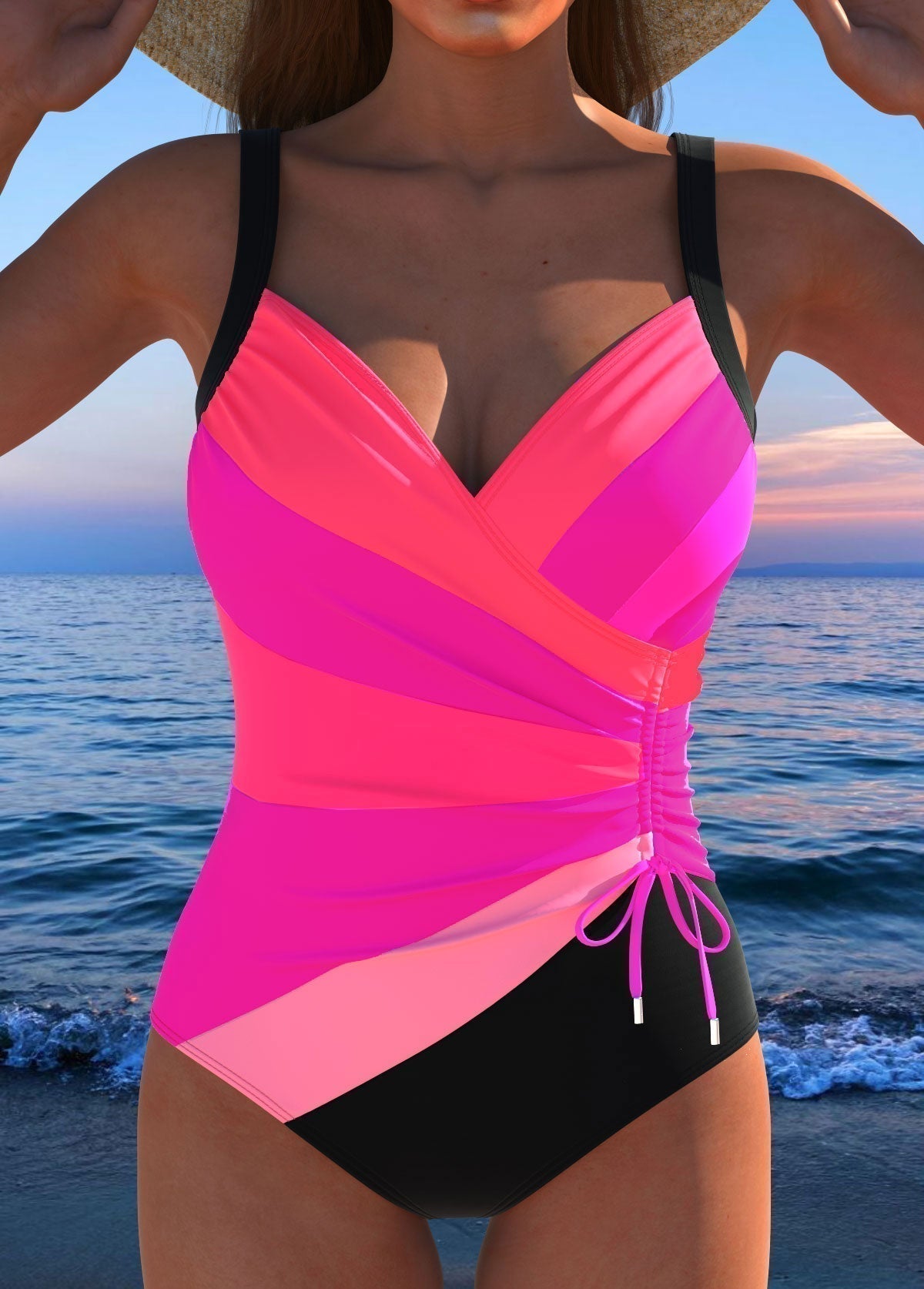 Colourful Printed Swimsuit
