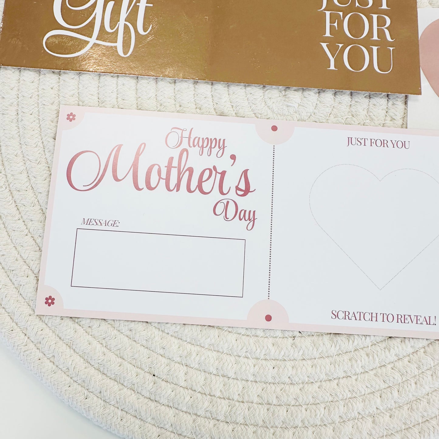 Mother's Day Rose Gold Foiled DIY Scratch Reveal Voucher (Copy)