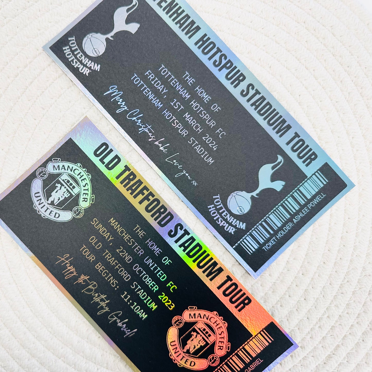 Stadium Tour Gifting/Memento Foiled Voucher (Black)