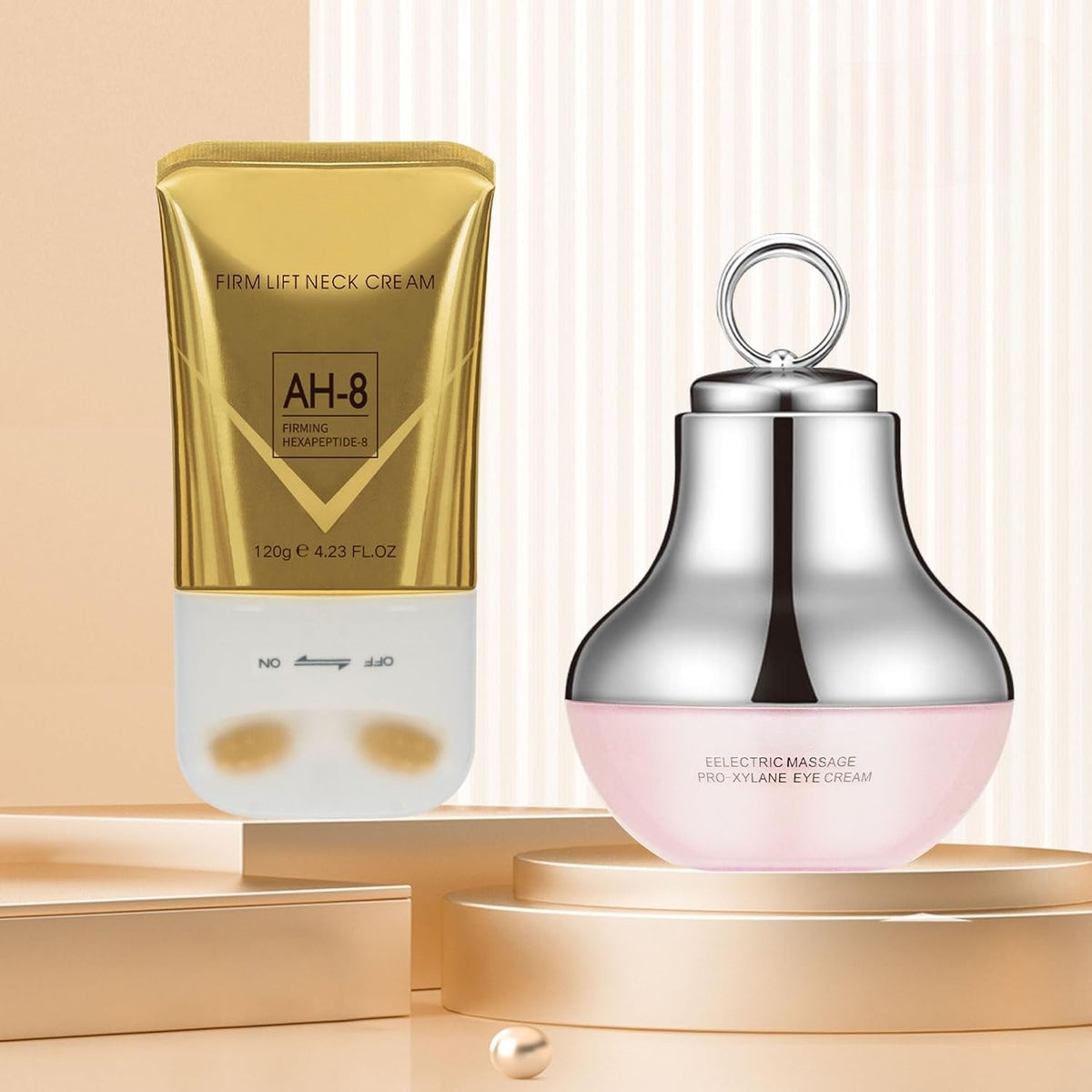 Firming Neck & Eye Cream Duo with Peptides for Lifting, Fine Lines & Elasticity