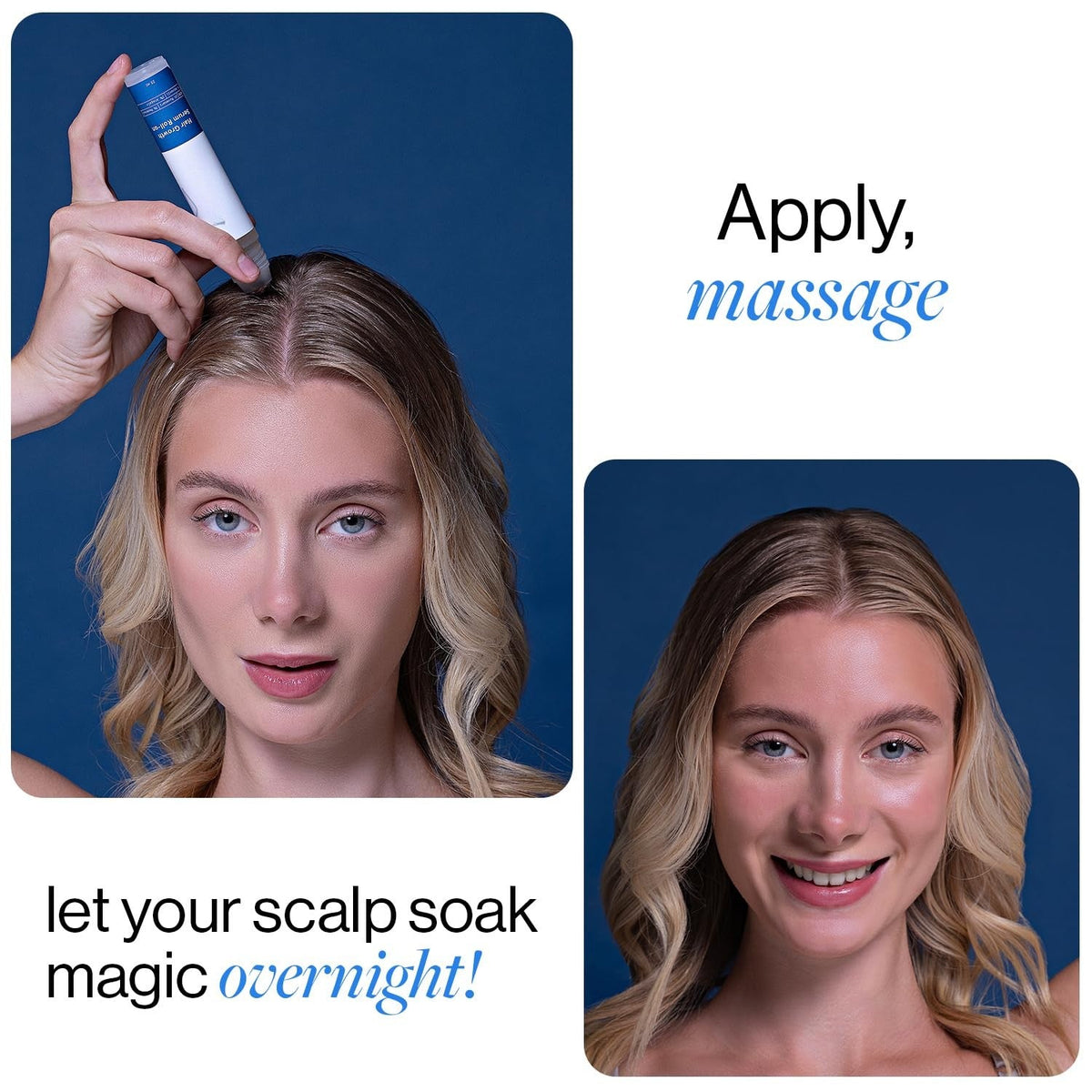 Hair Growth Serum Roll-On with Rosemary, Redensyl & Peptides