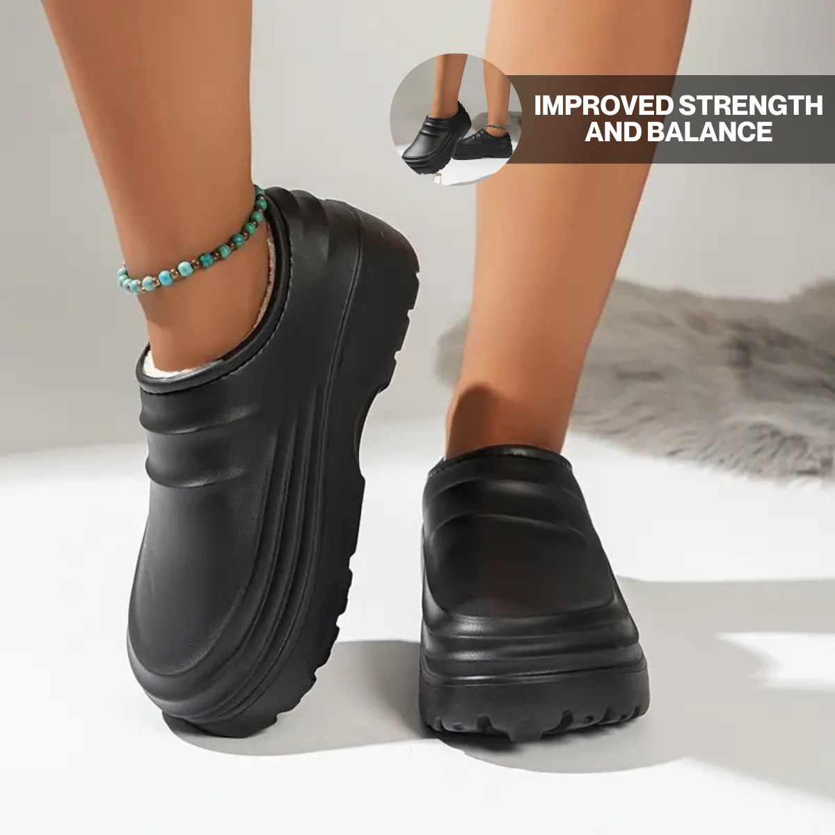 Torrey Fuzzy Non-Slip Comfort Clogs – Cozy Fit