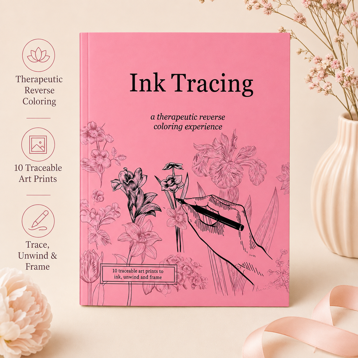 Ink Tracing Reverse Colouring Book