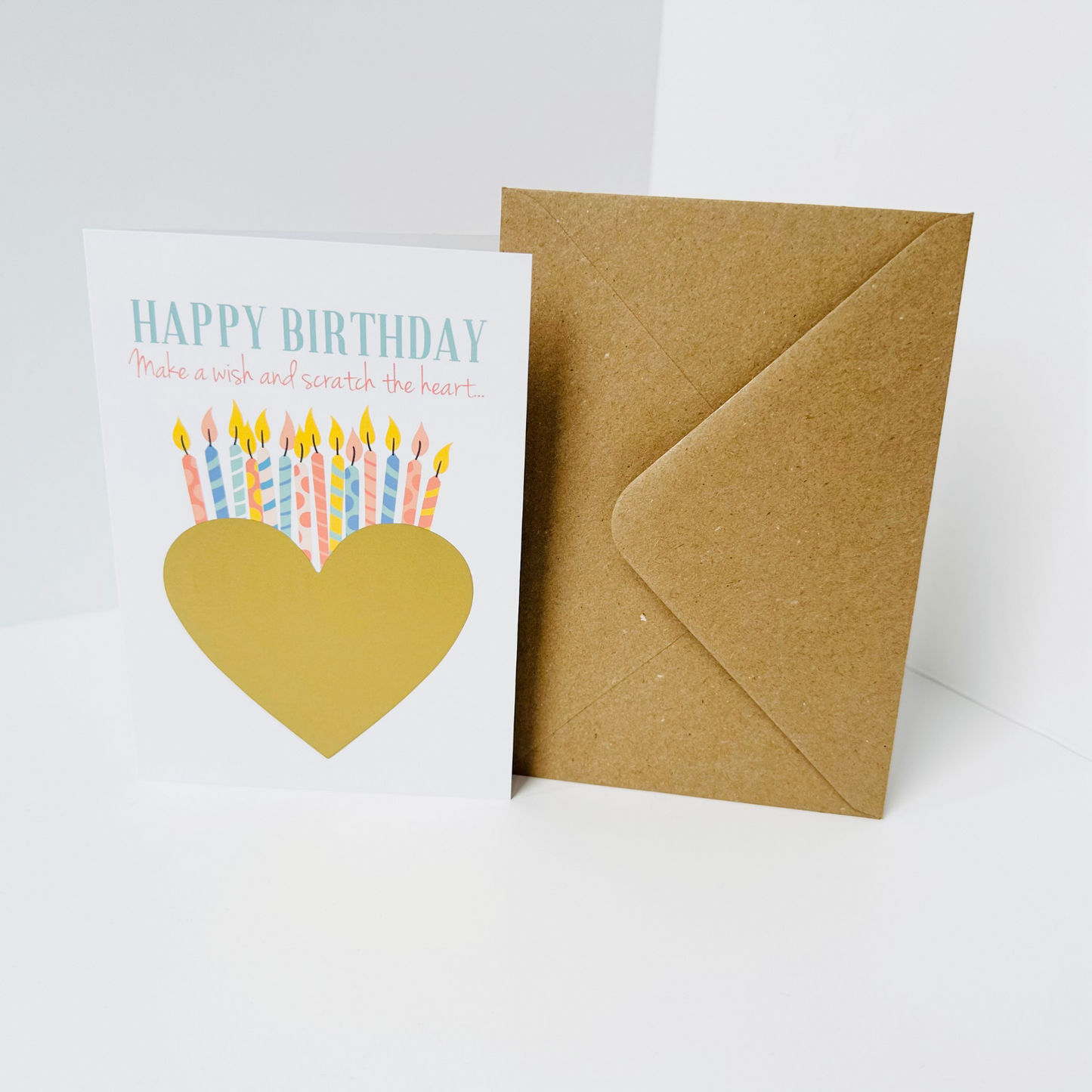 Birthday DIY Scratch Reveal Card - Wish