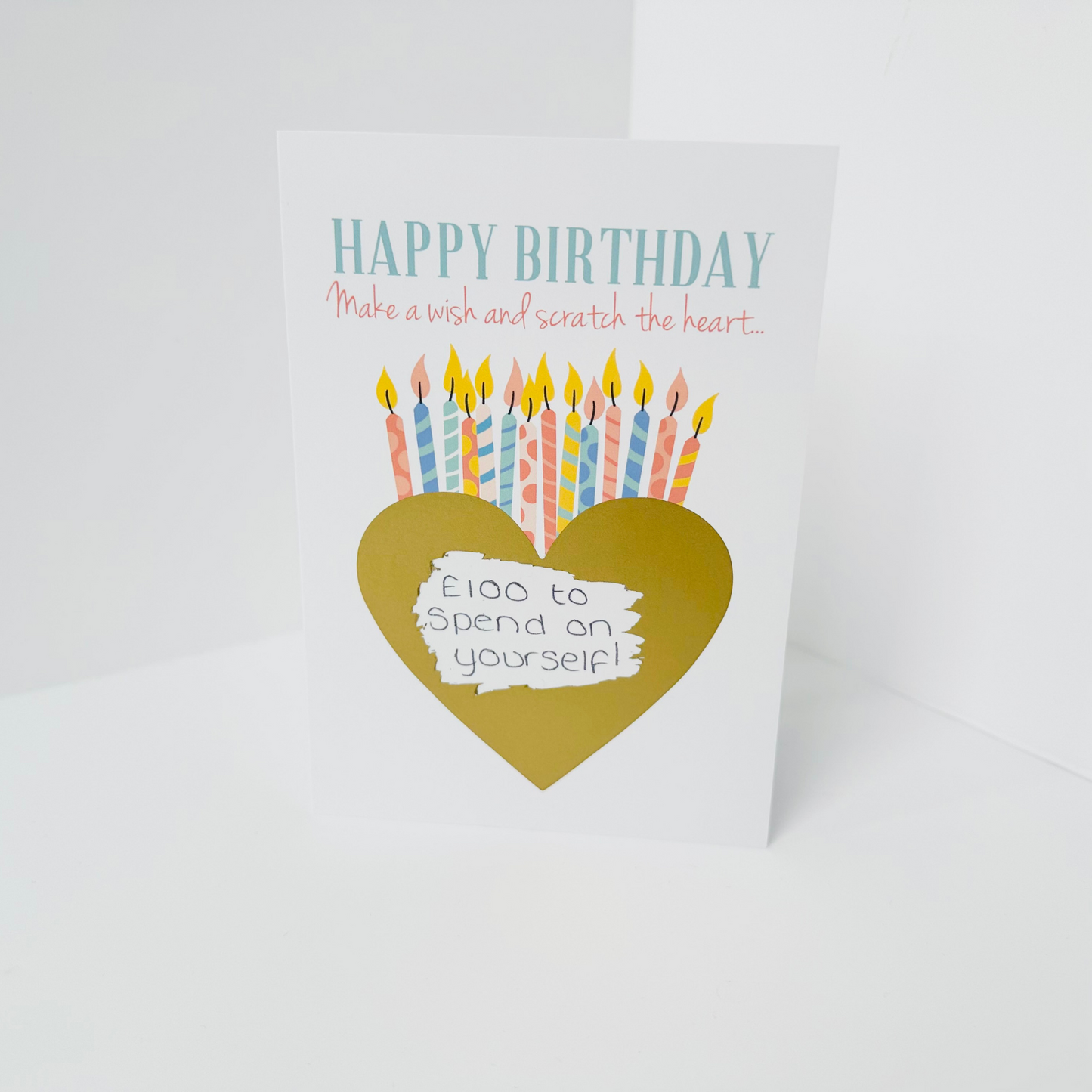Birthday DIY Scratch Reveal Card - Wish