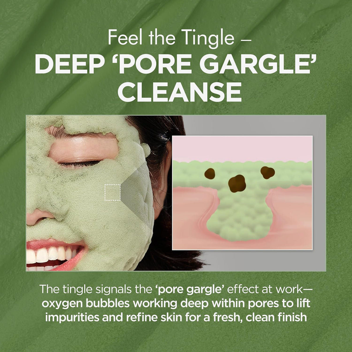 Holy Basil Bubble Deep Mask with Korean Clay & PHA for Pores, Blackheads & Blemishes