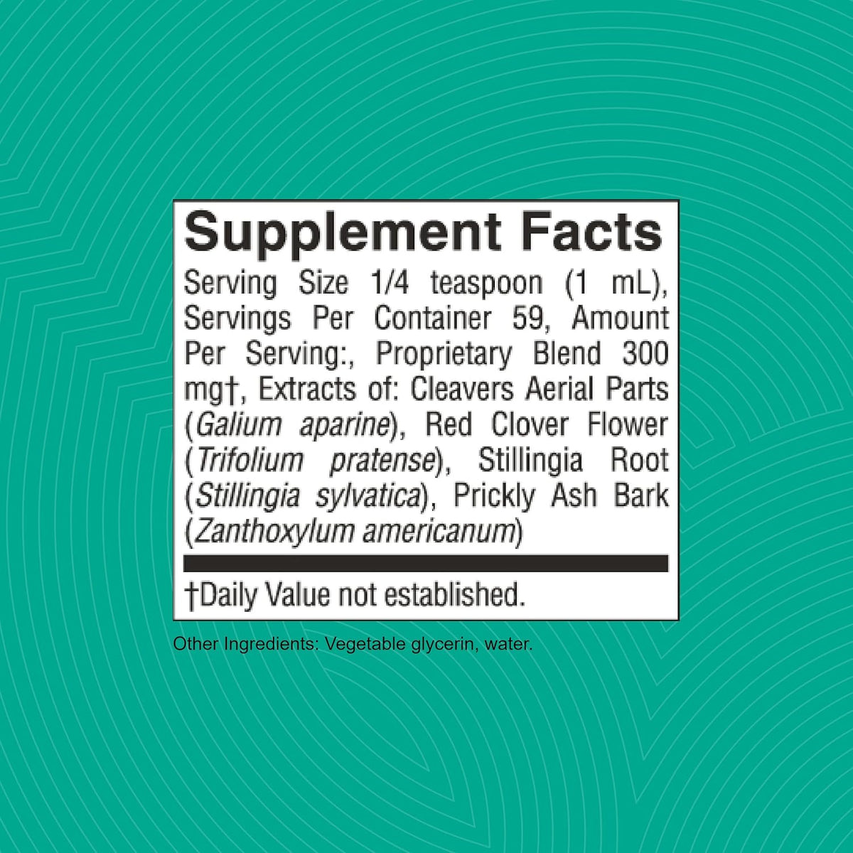 Lymphatic Drainage Liquid Herbal Extract Supplement for Flow Support
