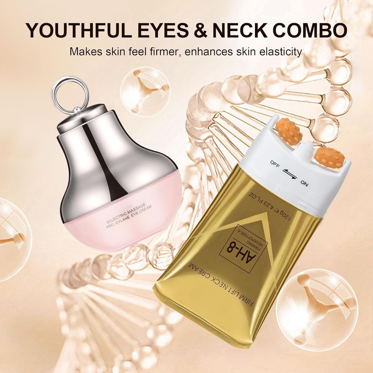 Firming Neck & Eye Cream Duo with Peptides for Lifting, Fine Lines & Elasticity