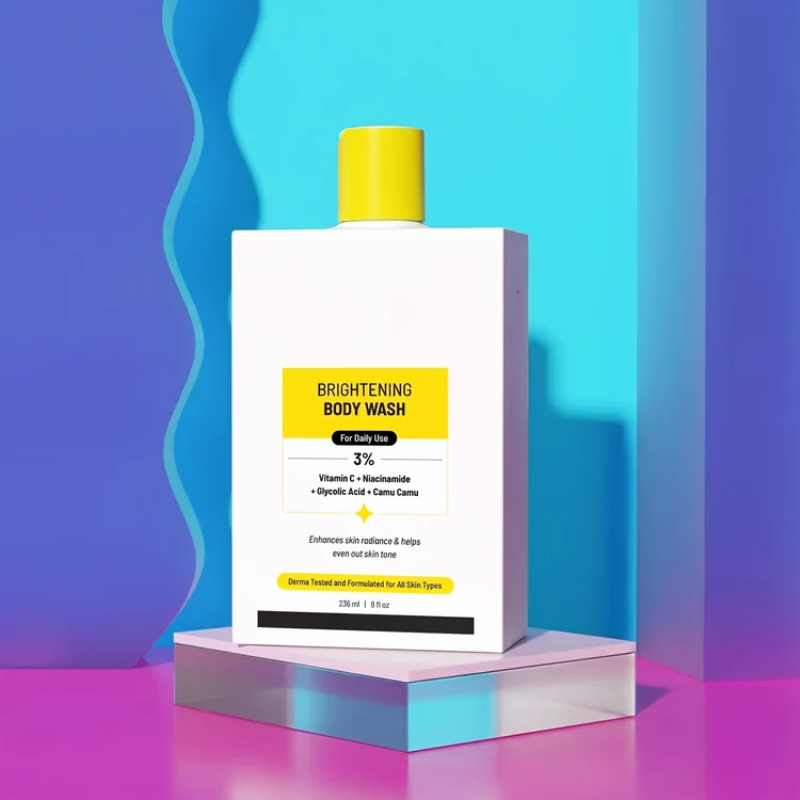 Brightening Body Wash with Vitamin C and Glycolic Acid for Dark Spots