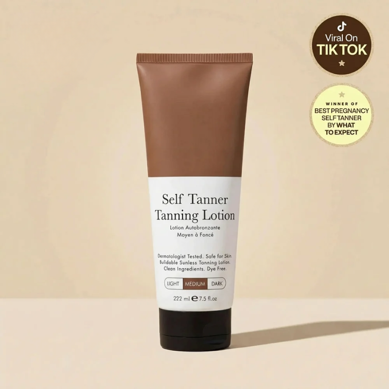 Self Tanner Body Lotion with Coconut Oil and Shea Butter, Streak-Free