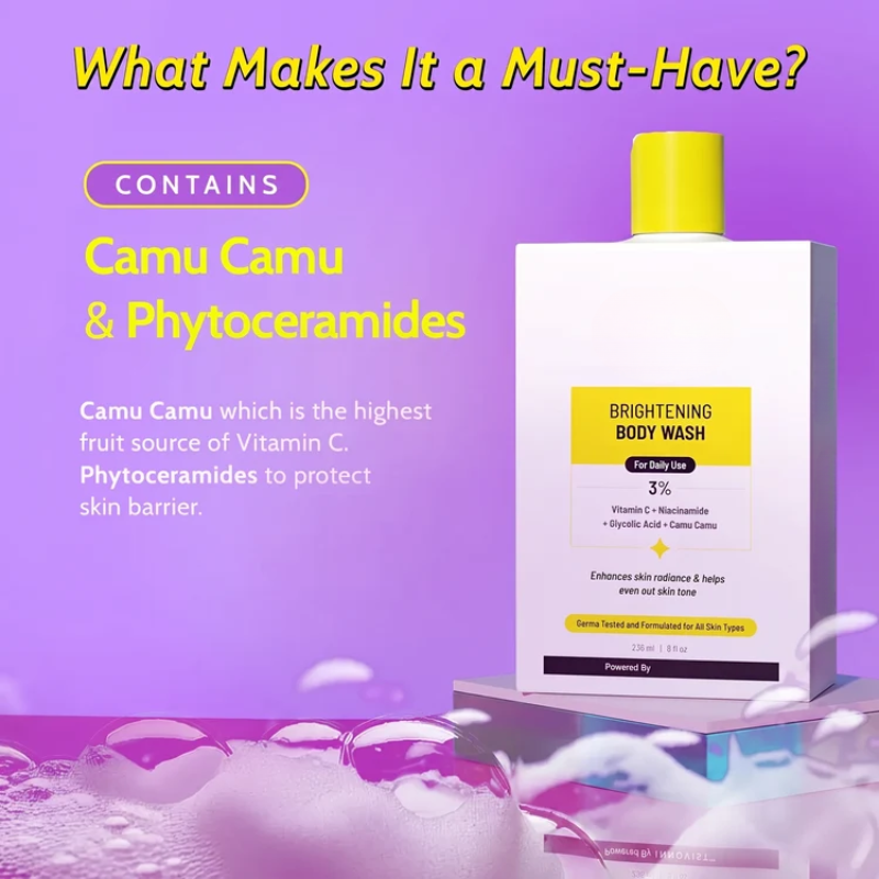 Body Refining Combo with Vitamin C and AHAs for Dark Spots and Bumps
