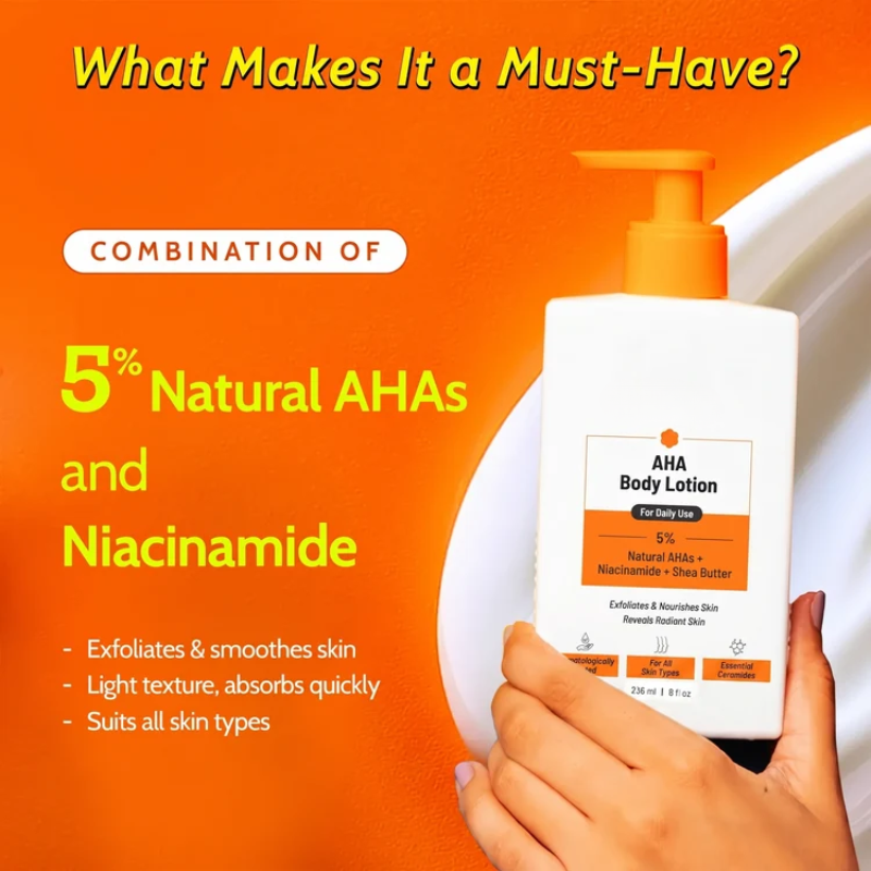 Body Refining Combo with Vitamin C and AHAs for Dark Spots and Bumps