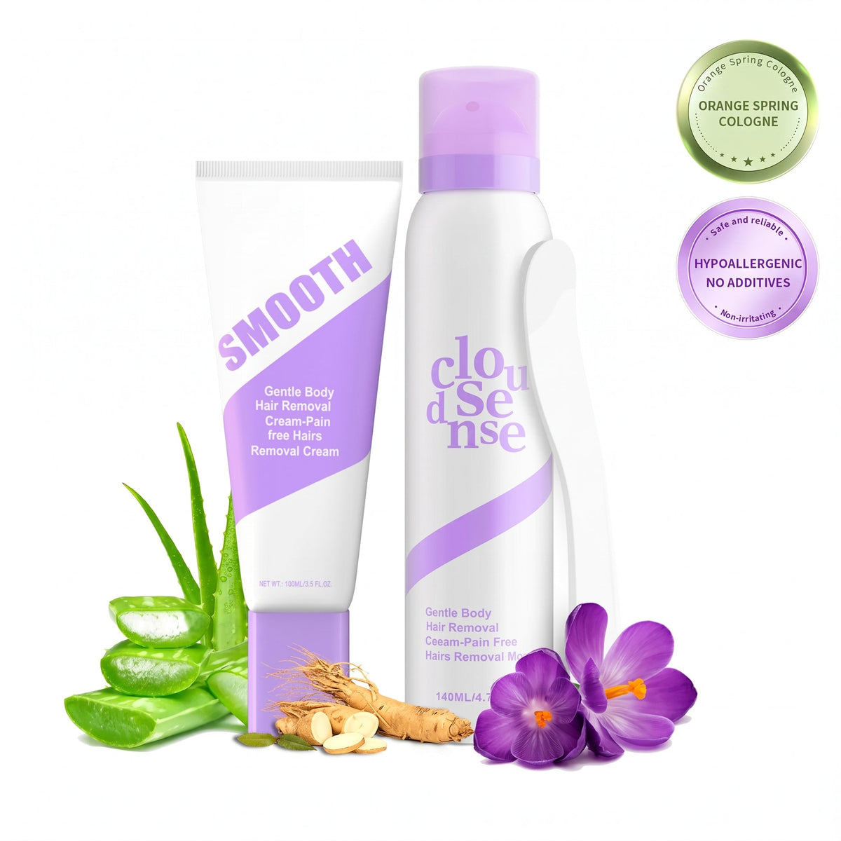 Bikini Hair Removal Cream for Sensitive Skin with Hyaluronic Acid
