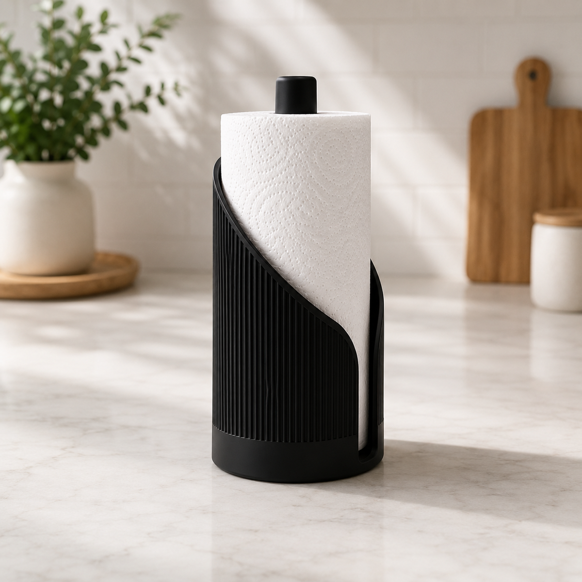 Fluted Paper Towel Holder