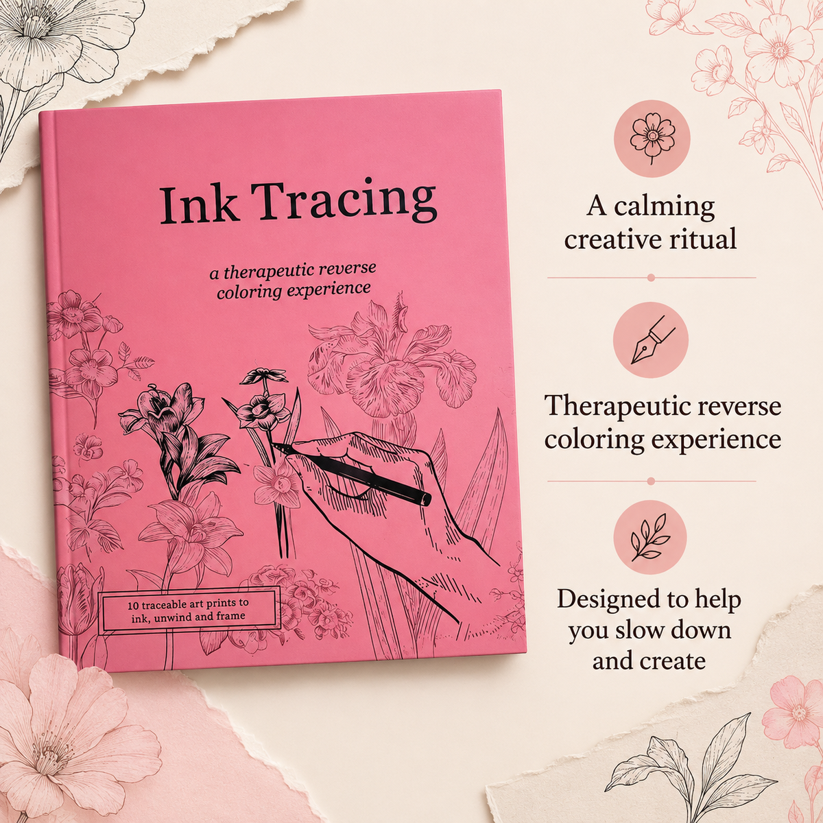 Ink Tracing Reverse Colouring Book
