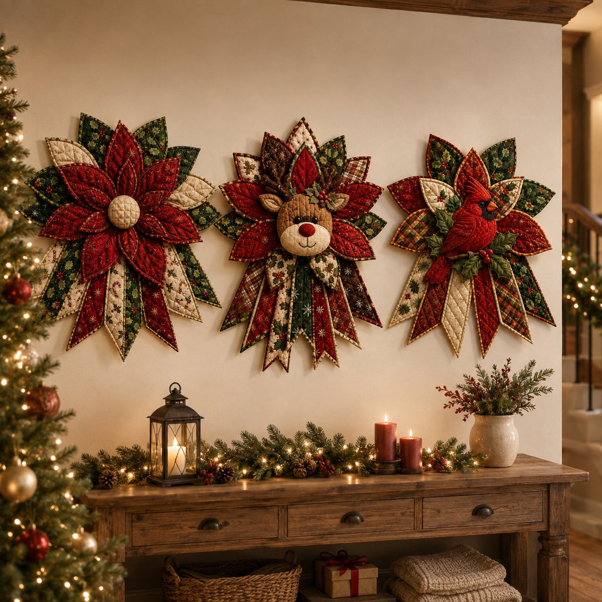 Christmas Quilted Door Hanger Sewing Kit