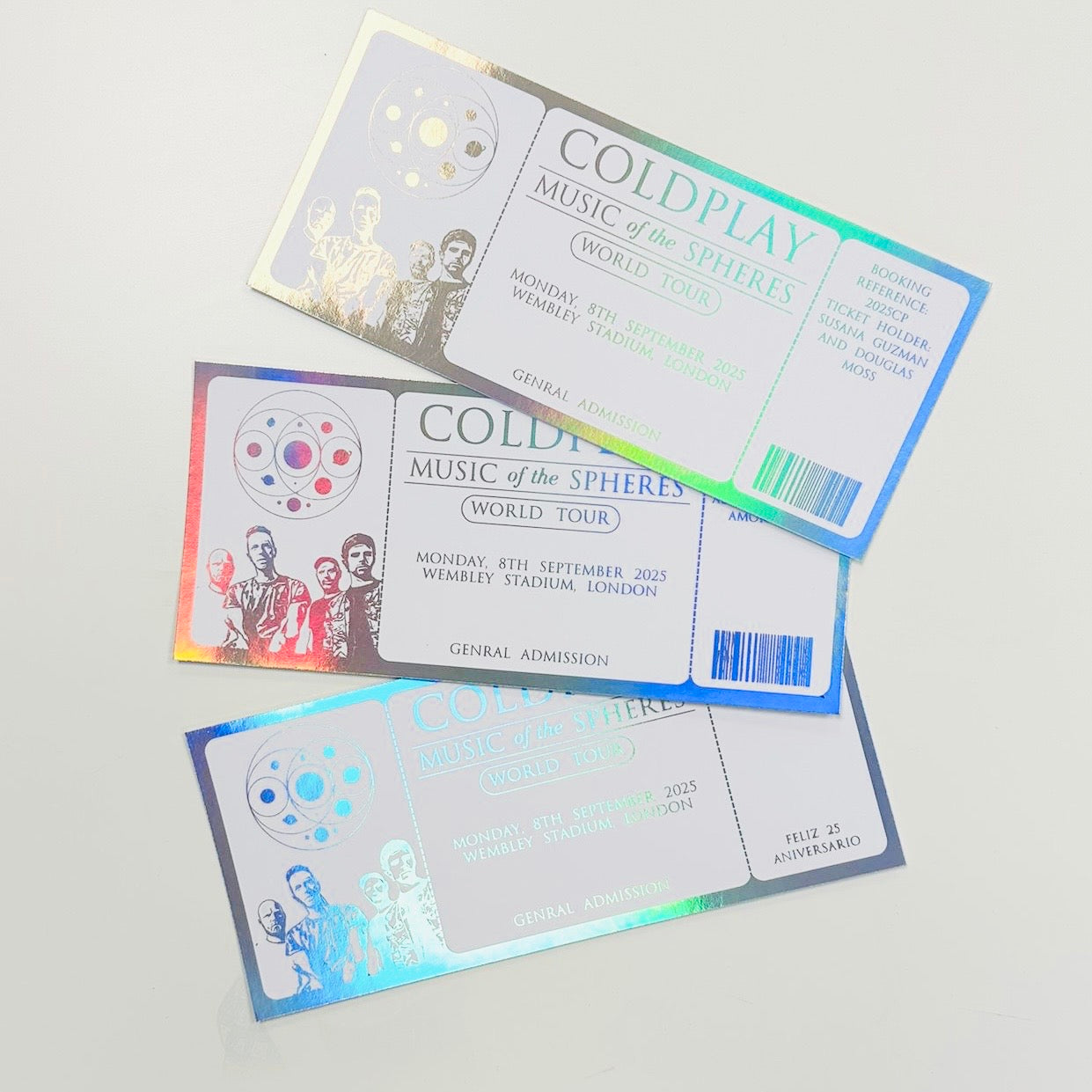 Concert Gifting/Memento Foiled Ticket