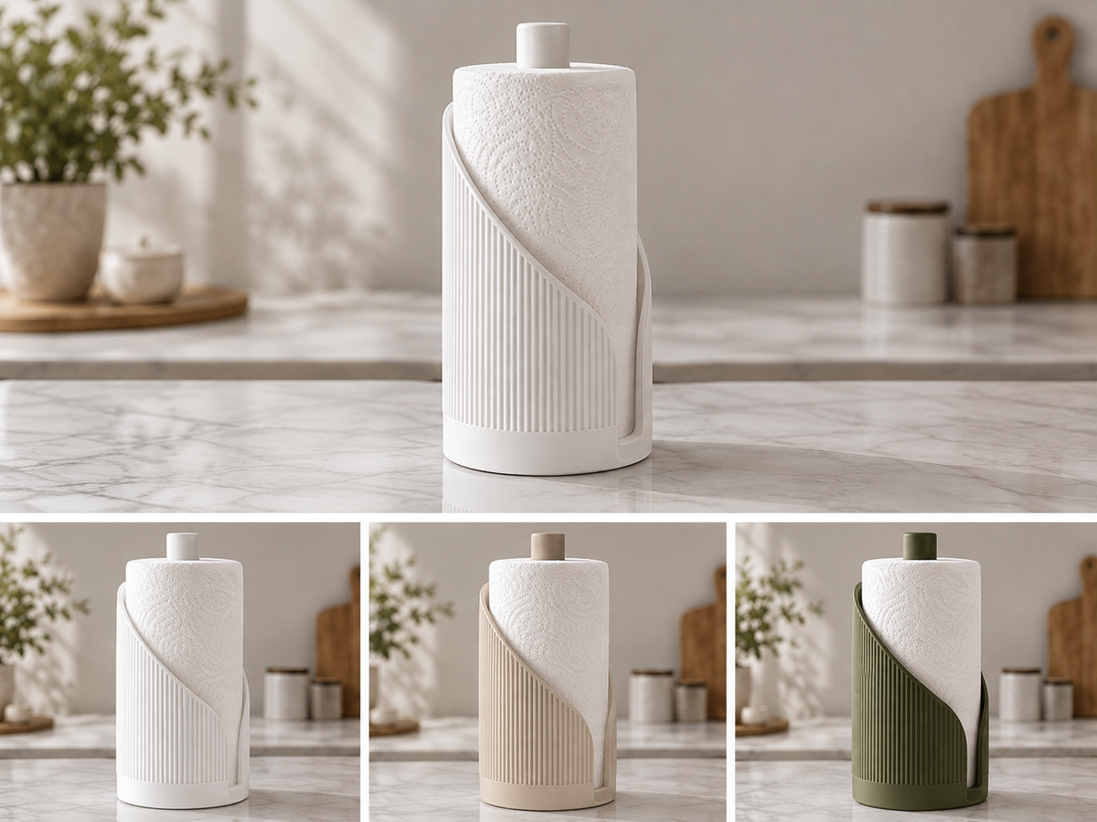 Fluted Paper Towel Holder
